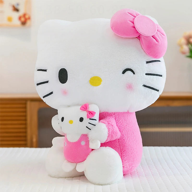 🎀 Hello Kitty Mom & Baby Plush Toy